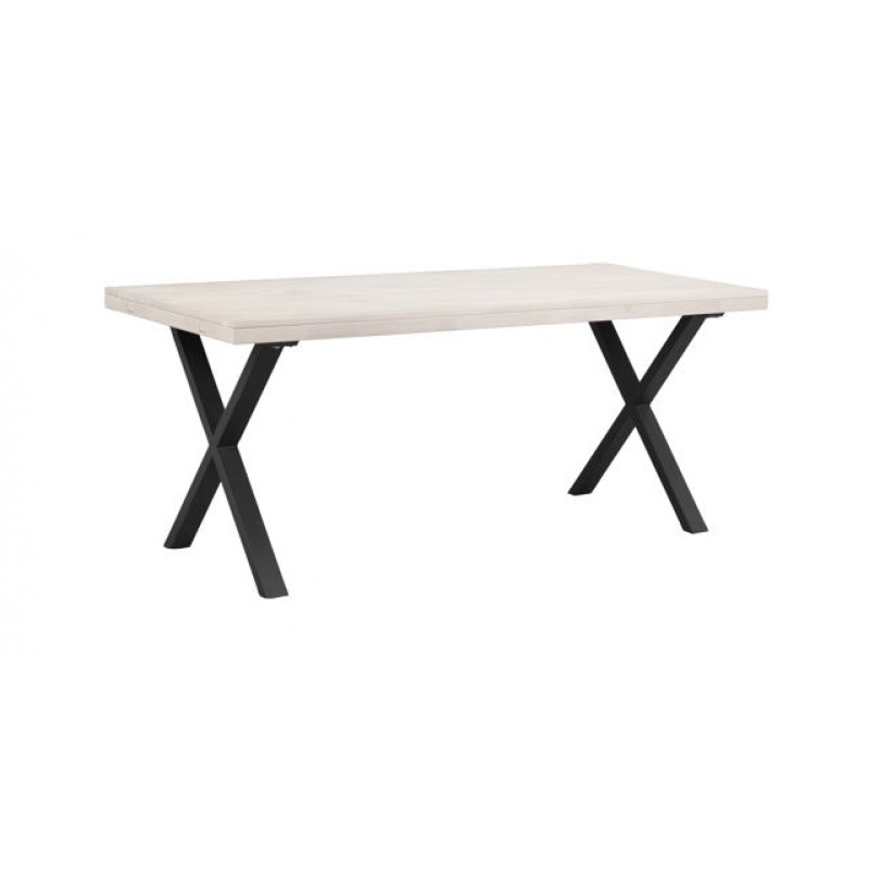 RO Brooklyn Extending Dining Table X 170x95 Whitewash/Black